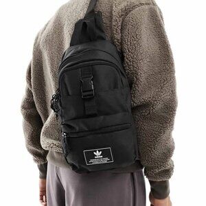 Perfect Crossbody Shoulder Bag Black Bottle Unisex Adidas Originals Utility 3.0